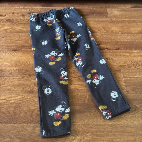 Disney Gray and Red Mickey Mouse Jogger sweatpants in size 8 - Picture 2 of 4
